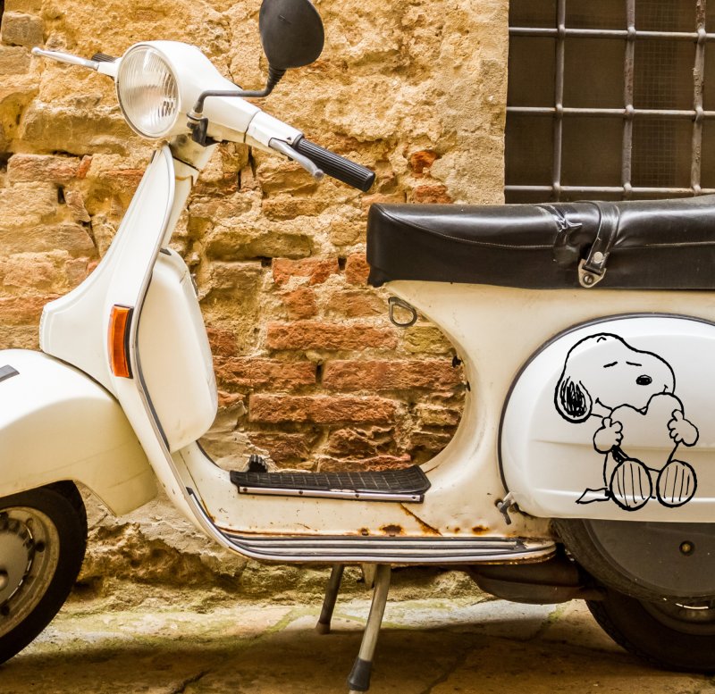 46372 Snoopy Motorrad-Roller Mein-Motiv-de